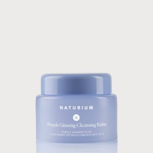 Naturium Purple Ginseng Cleansing Balm Makeup Remover Deep Clean Hydrating Soothing All Skin Types Cleanser